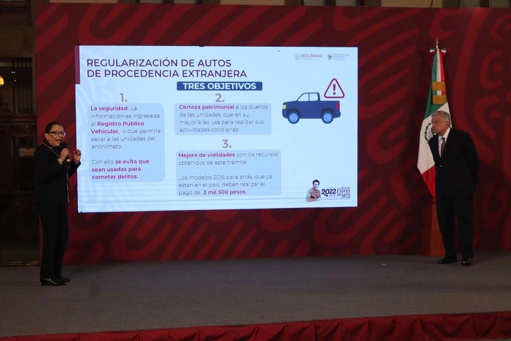 La titular de la Secretaría de Seguridad y Protección Ciudadana (SSPC), Rosa Icela Rodríguez, durante la conferencia matutina en Palacio Nacional, en la Ciudad de México, el 6 de diciembre de 2022. Foto Yazmín Ortega Cortés