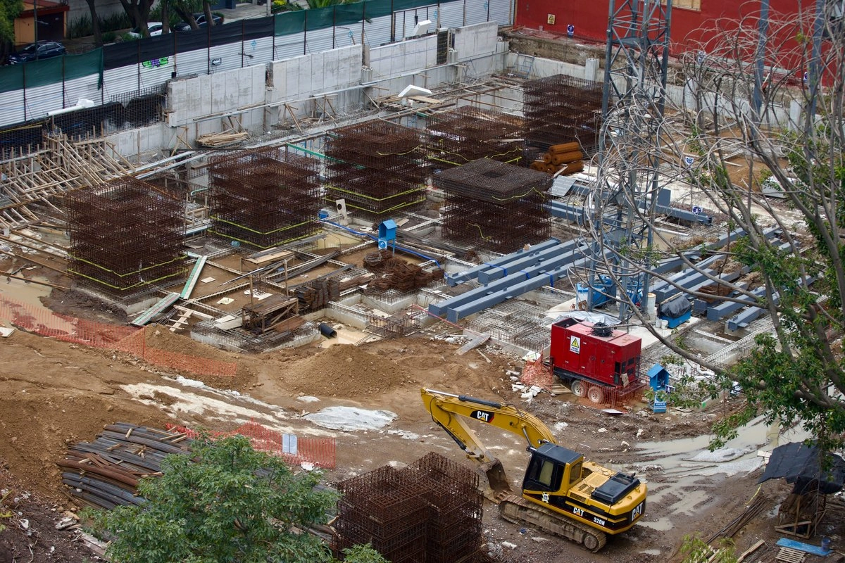 Trabajos de construcción en la Ciudad de México, el 27 de julio de 2025. Foto 