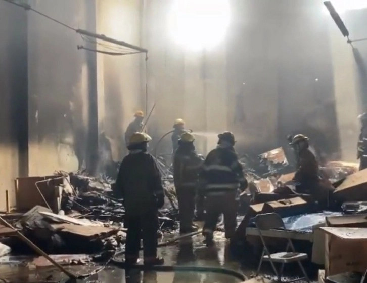 Los bomberos y protección civil de Coahuila controlaron el incendio. Foto gobierno de Coahuila