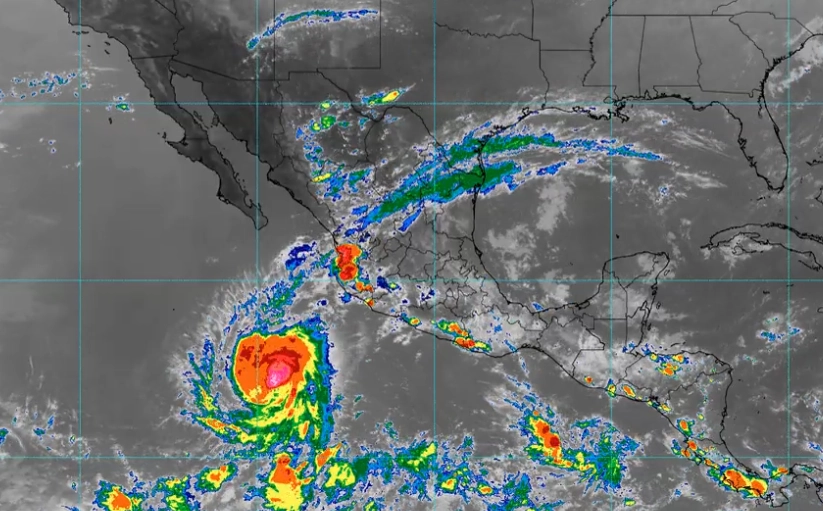 Trayectoria del huracán 'Kristy'. Imagen tomada de la cuenta de X @conagua_clima