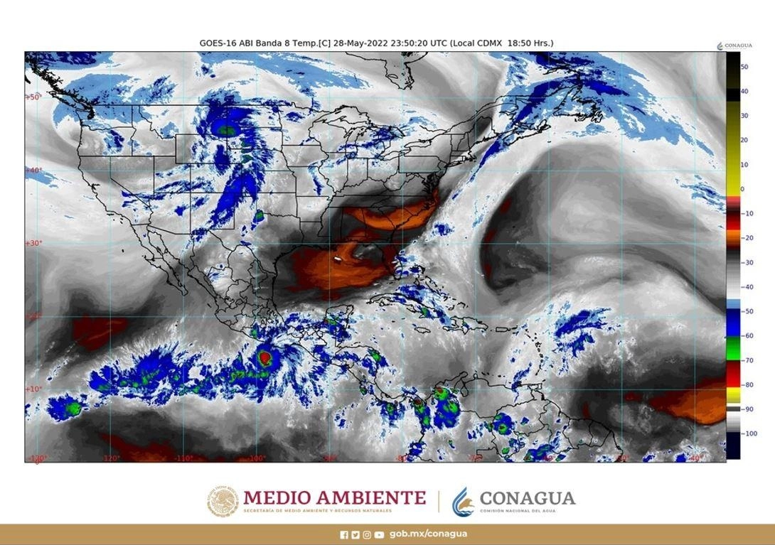 Prevén que 'Aghata' se convierta en huracán. Imagen de Conagua