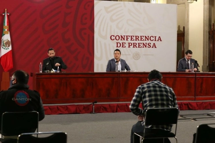 Imagen de archivo de una conferencia de prensa de la Secretaría de Economía.  Foto @SE_mx