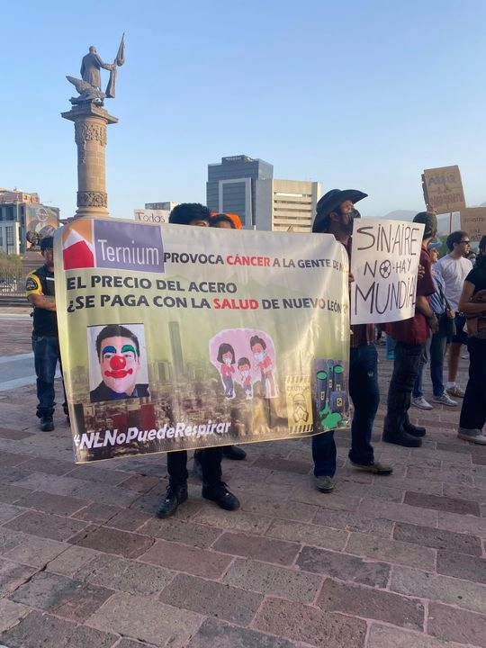 Manifestación en contra de la mala calidad del aire