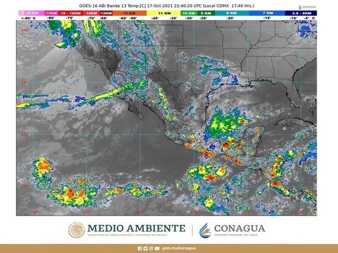 La Conagua pidió a la población estar alerta delas indicaciones. Foto @Conagua_mx
