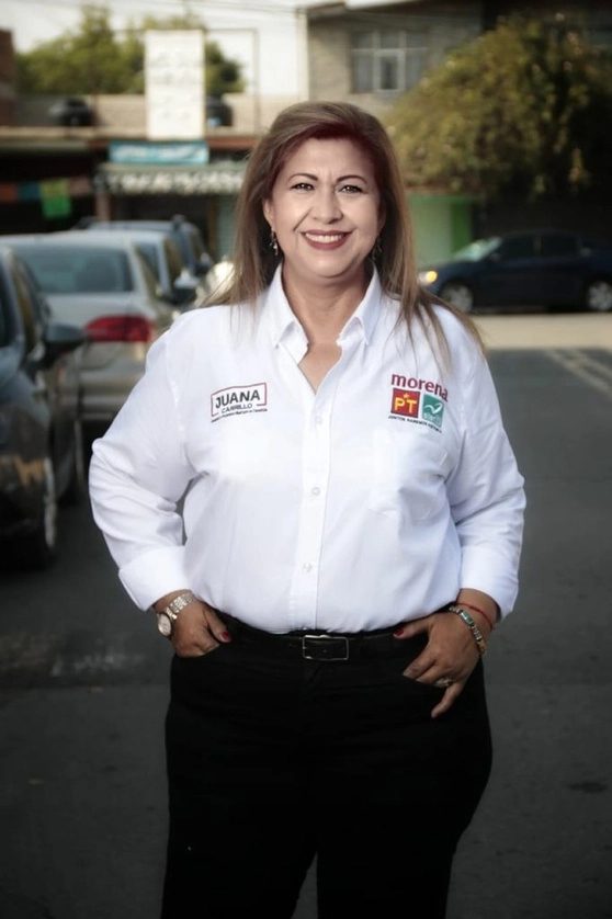 Juana Carrillo Luna, candidata de Morena a la alcaldía de Cuautitlán, Edomex. Foto La Jornada