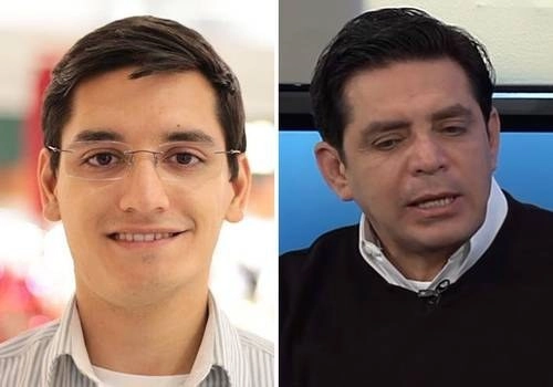 El estudiante de la Universidad Intercontinental, Leonardo Avendaño, y su presunto victimario, Francisco Javier "N". Foto tomadas de Twitter

