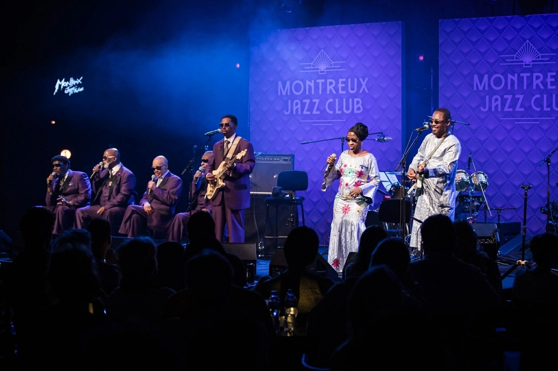La agrupación ‘Blind Boys of Alabama’ durante su presentación en la edición 2019 del Festival de Jazz de Montreux. Foto tomada del Twitter de @MontreuxJazz

