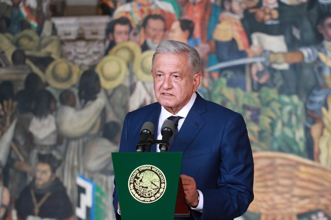 El presidente Andrés Manuel López Obrador durante su Cuarto Informe de Gobierno. Foto Luis Castillo 