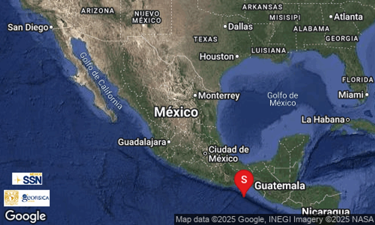 Un sismo magnitud 5.3 sacudió algunas regiones de Chiapas la noche de este domingo, sin que se hayan reportado daños. Foto 