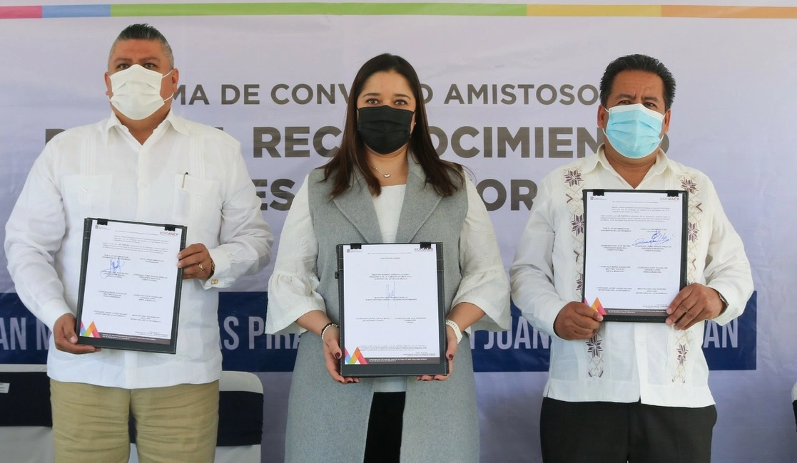 La Zona Arqueológica de Teotihuacán quedó repartida territorialmente, tras más de 40 años de diferendos, por lo que se determinó que la Pirámide del Sol se ubica en el municipio de San Juan Teotihuacán, mientras que la de la Luna, en San Martín de las Pirámides, el 9 de noviembre de 2021. Foto ‘La Jornada’