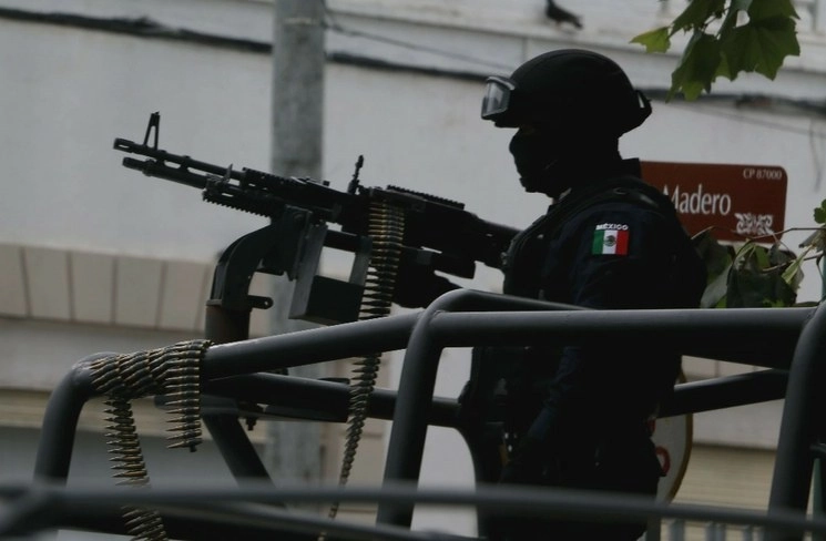 Policías federales patrullan calles de Tamaulipas. Foto Cuartoscuro / Archivo