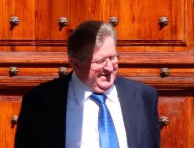El director del Grupo México, Germán Larrea Mota Velasco, a su salida de Palacio Nacional. Foto Fabiola Martínez
