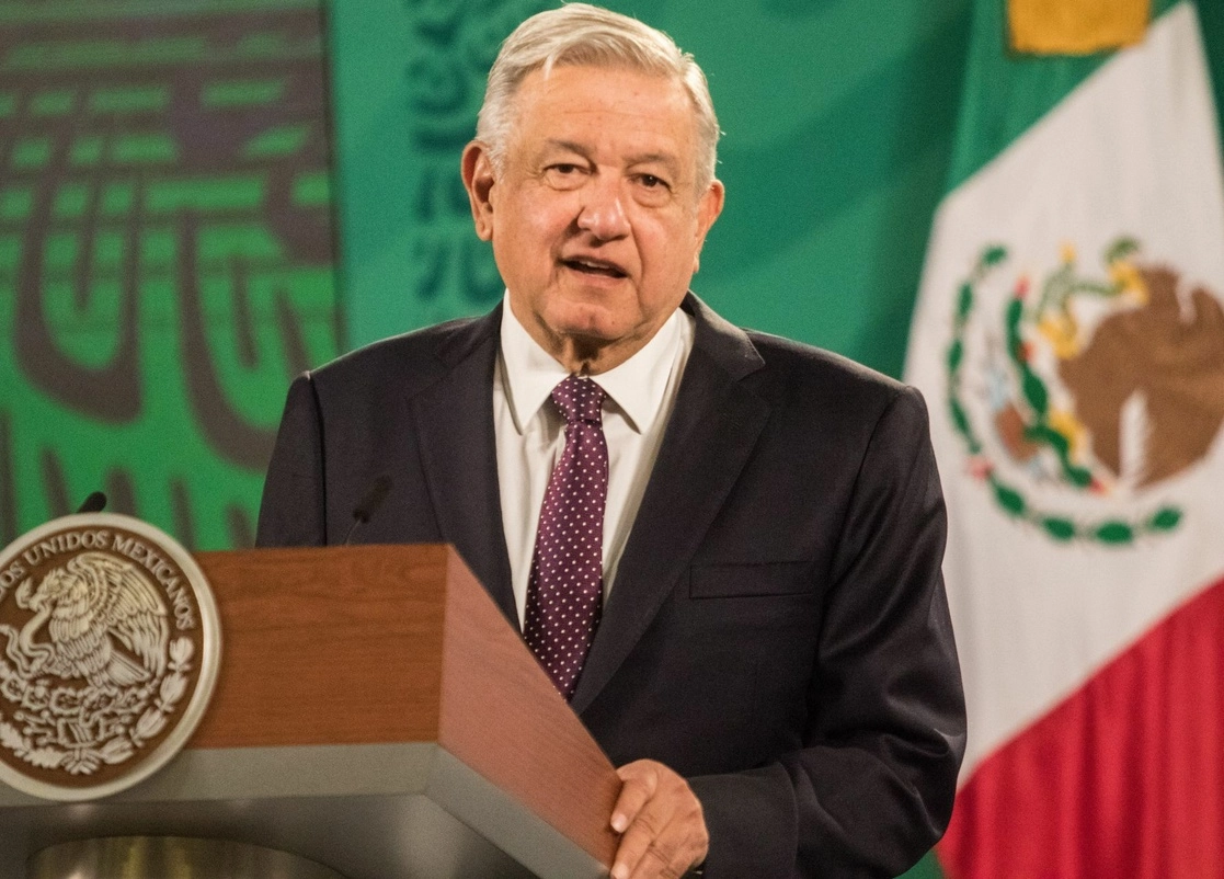 El presidente Andrés Manuel López Obrador durante conferencia de prensa matutina este 25 de febrero de 2021. Foto Cuartoscuro