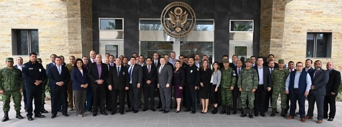 El consulado general de Estados Unidos en Monterrey difundió imagen de la reunión. Foto @USConsulateMTY