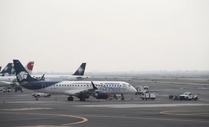 El Aeropuerto Internacional de la Ciudad de México (AICM). Foto Víctor Camacho / Archivo