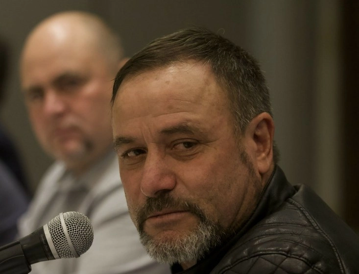 Julián y Adrián LeBarón, durante el Taller “La Política de seguridad Pública en México: ¿qué ha fallado?", en enero pasado. Foto Cuartoscuro / Archivo