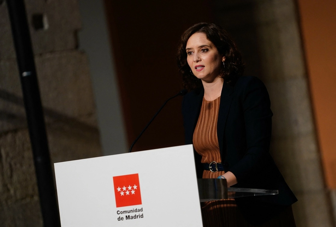 Isabel Díaz Ayuso, la dimitente presidenta de la Comunidad de Madrid, el 3 de diciembre de 2020. Foto Afp