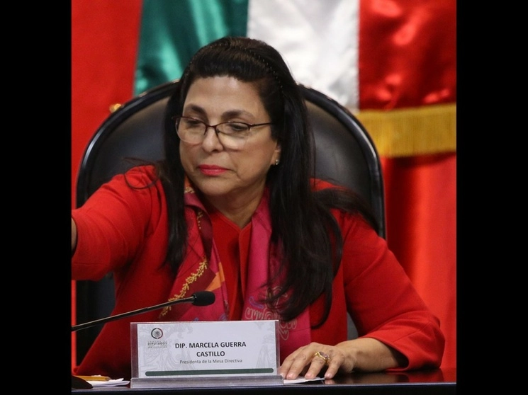 La presidenta de la Mesa Directiva de la Cámara de Diputados, Marcela Guerra Castillo. Foto María Luisa Severiano / Archivo