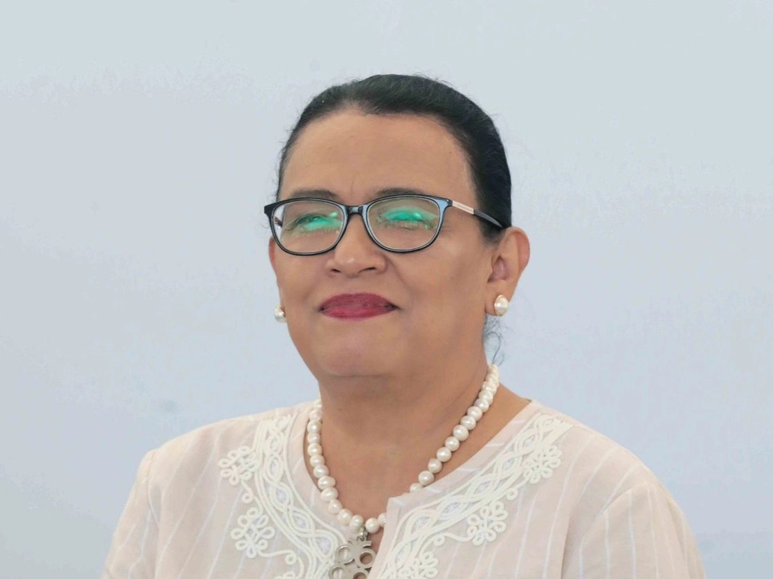 La secretaria de Seguridad y Protección Ciudadana, Rosa Icela Rodríguez, en la conferencia presidencial matutina realizada en Campeche, el 25 de marzo de 2021. Foto cortesía Presidencia