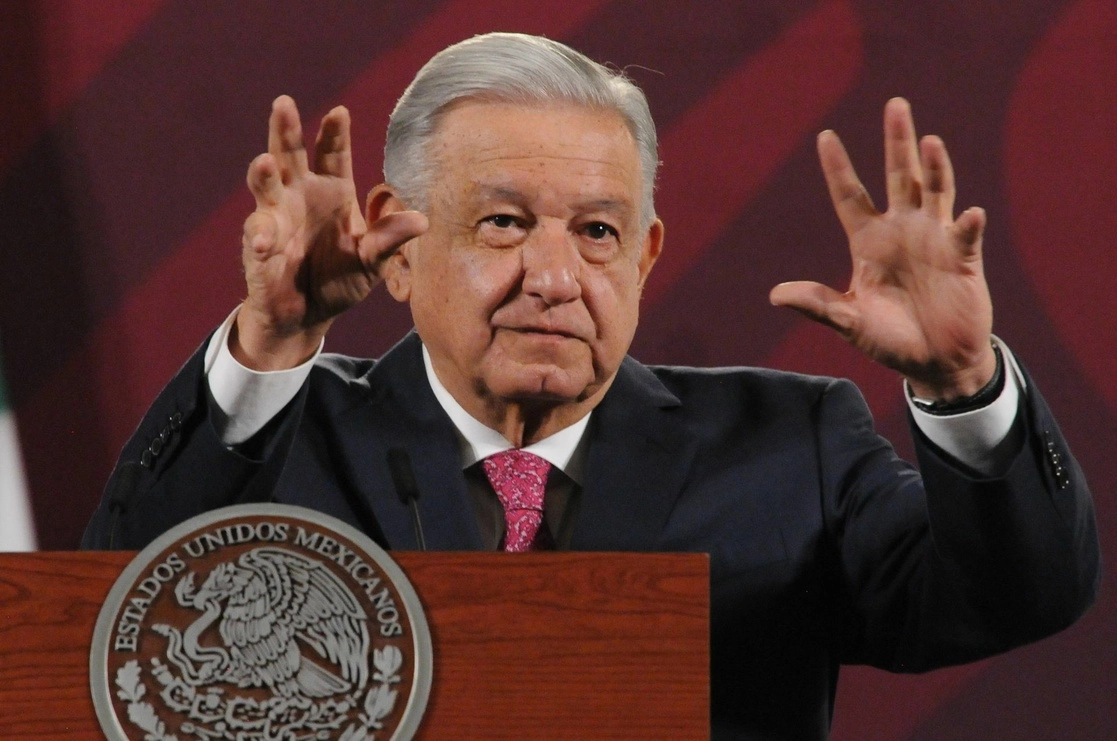 El presidente López Obrador, durante su conferencia de este miércoles 8 de marzo. Foto Cuartoscuro 