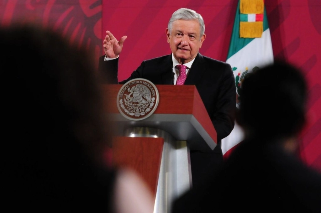 El presidente López Obrador en conferencia matutina en Palacio Nacional, el 28 de octubre de 2020. Foto Cuartoscuro