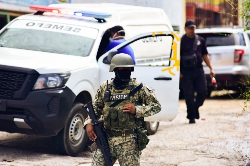 Presencia de soldados y elementos de la GN tras un homicidio en Acapulco, Guerrero. Foto Cuartoscuro / Archivo
