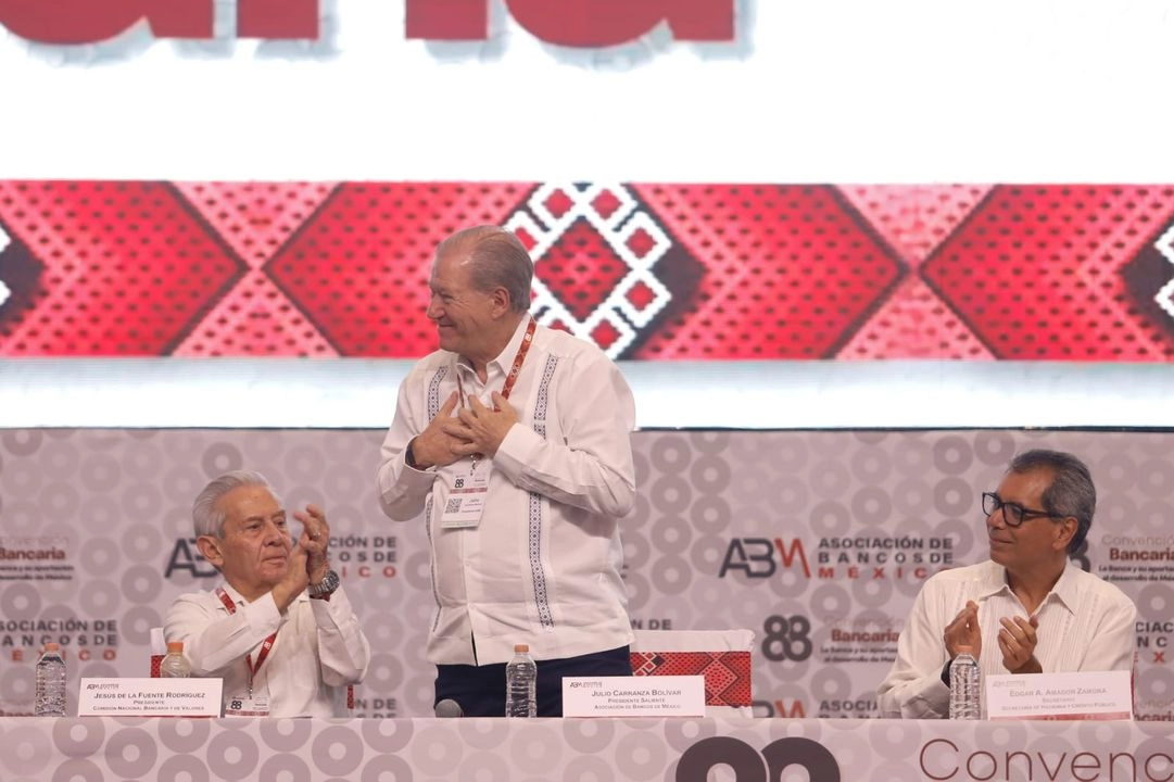 Julio Carranza Bolívar, presidente saliente de la ABM, durante su participación en la 88 Convención Bancaria. Foto