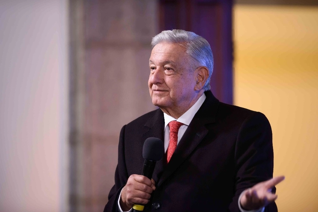 El presidente Andrés Manuel López Obrador durante su conferencia matutina desde Palacio Nacional, el 30 de enero de 2024. Foto cortesía Presidencia