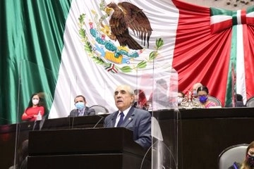 El presidente de la Sección Instructora de la Cámara de Diputados, Pablo Gómez Álvarez, en imagen tomada de  su  twitter.