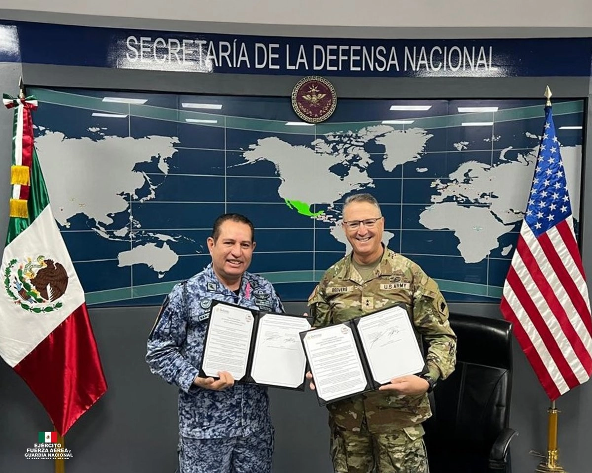 La Secretaría de la Defensa Nacional suscribió una carta de intención con la Guardia Nacional de California, Estados Unidos. Foto 