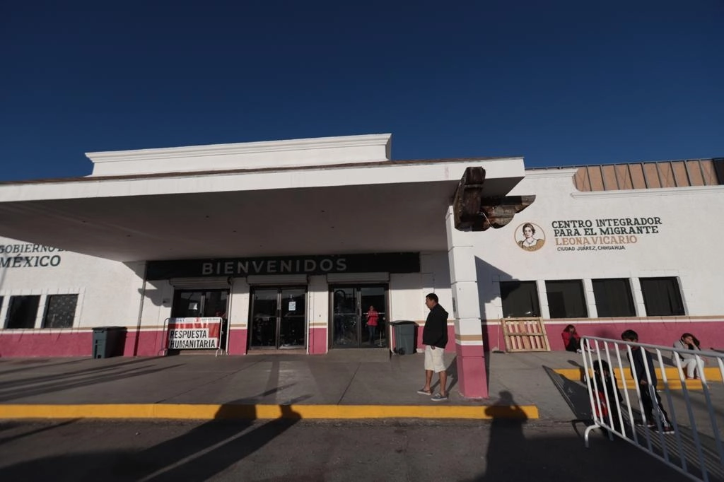 Centro Integrador para el Migrante (CIM) “Leona Vicario”, en Ciudad Juárez, Chihuahua. Foto tomada de la cuenta de Twitter @SRE_mx