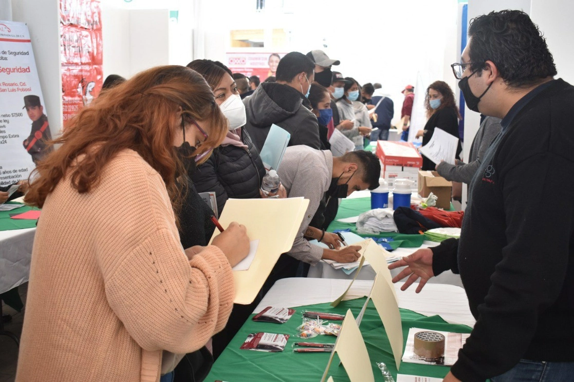Gran afluencia durante la Feria de Empleo para la Reactivación Económica e Inclusión Laboral en La Magdalena Contreras, el 10 de febrero de 2022. Foto tomada del Twitter de @ALaMagdalenaC