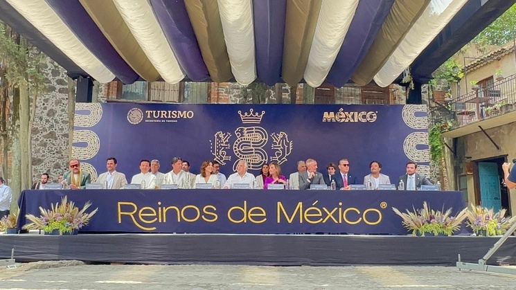 La Sectur entregó a la comunidad de Val’Quirico, ubicada en Tlaxcala, el primer distintivo Reinos de México pues dijo que “su arquitectura y naturaleza se funden en un espacio inigualable”. Foto cortesía Sectur