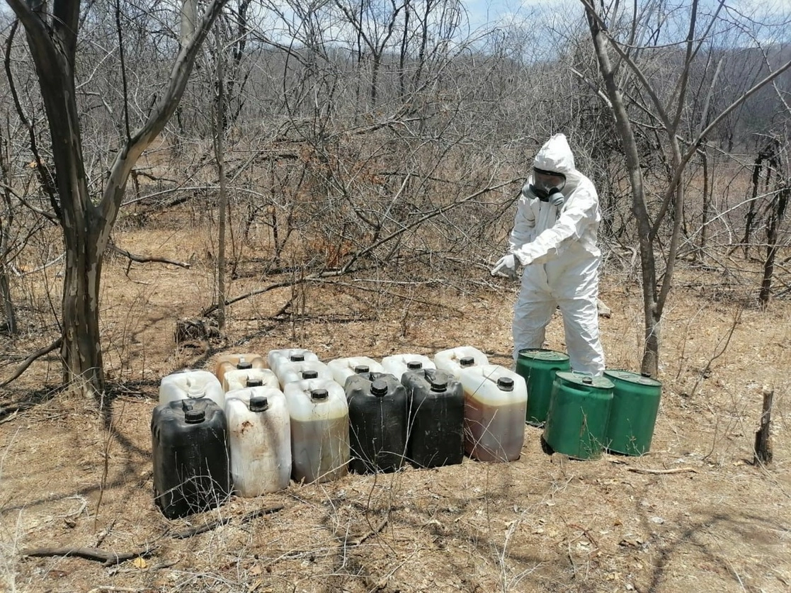 La Sedena ha desmantelado 700 laboratorios de drogas sintéticas solo en el estado de Sinaloa. Foto Cuartoscuro / Archivo