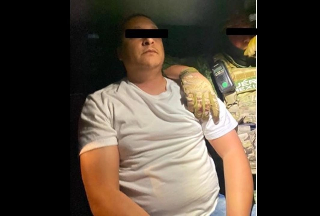 El presunto jefe del Cártel de Noreste fue detenido el domingo en Nuevo Laredo, Tamaulipas. Foto cortesía Sedena