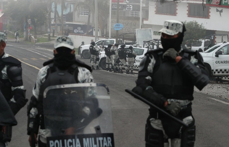 La presencia de elementos de Sedena y la GN buscará frenar la violencia en comunidades de Ocosingo, Chiapas. Foto Alfredo Domínguez / Archivo