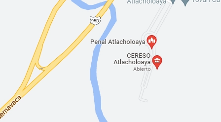 Patricia Izquierdo Medina seguirá recluida en el penal de Atlacholoaya ubicado este en el municipio de Xochitepec. Imagen tomada de Google maps