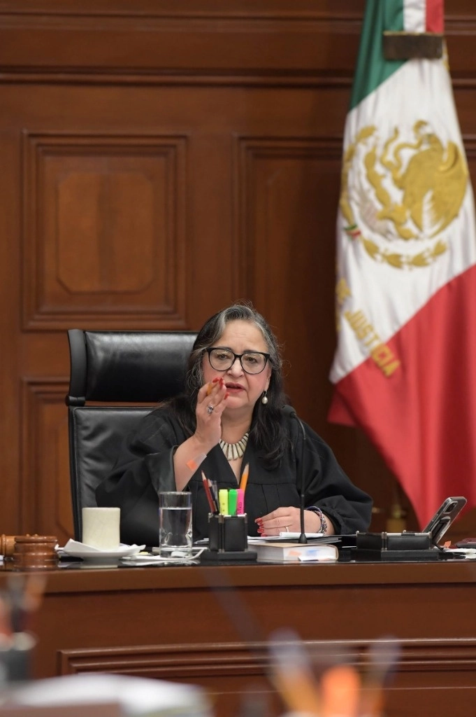 La ministra presidenta de la SCJN, Norma Piña, rinde su informe de actividades. Foto Cuartoscuro / archivo