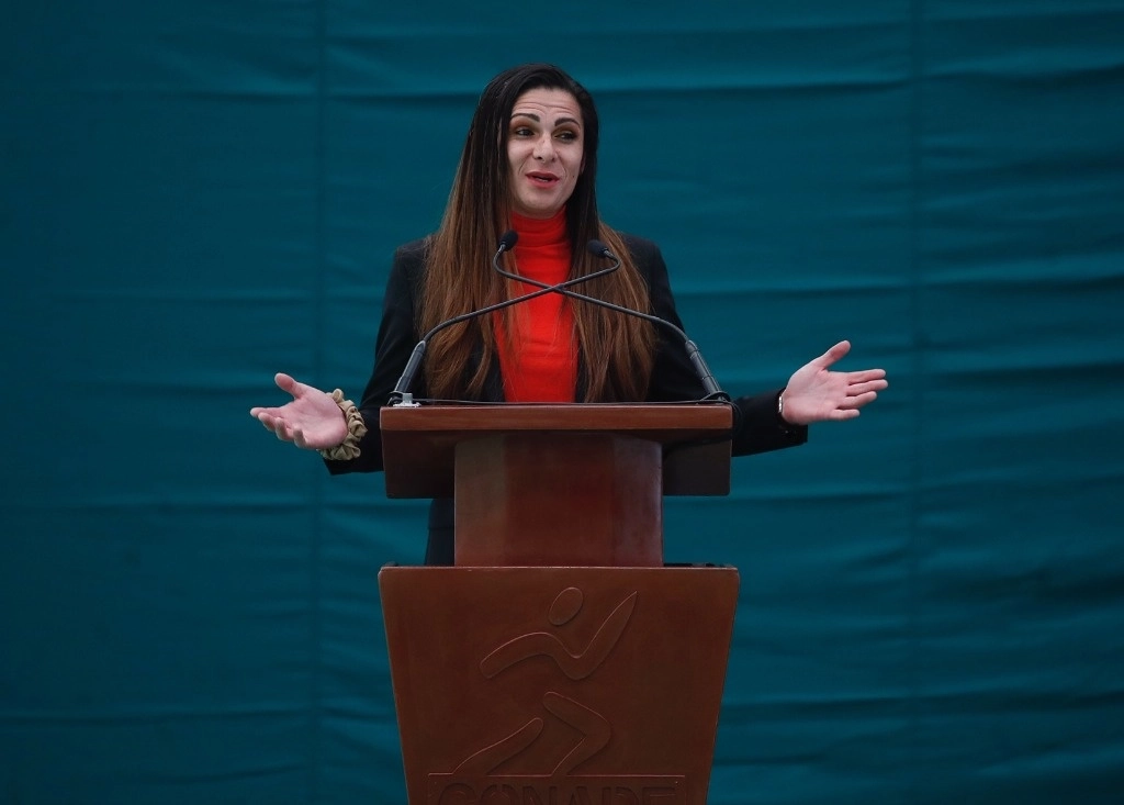 "Hay que aclarar que la muestra que le levantaron a Paola no se hizo en México ni se determinó alrededor del laboratorio de Conade”, aclaró la titular de la Conade, Ana Gabriela Guevara. Foto Cristina Rodríguez / Archivo
 