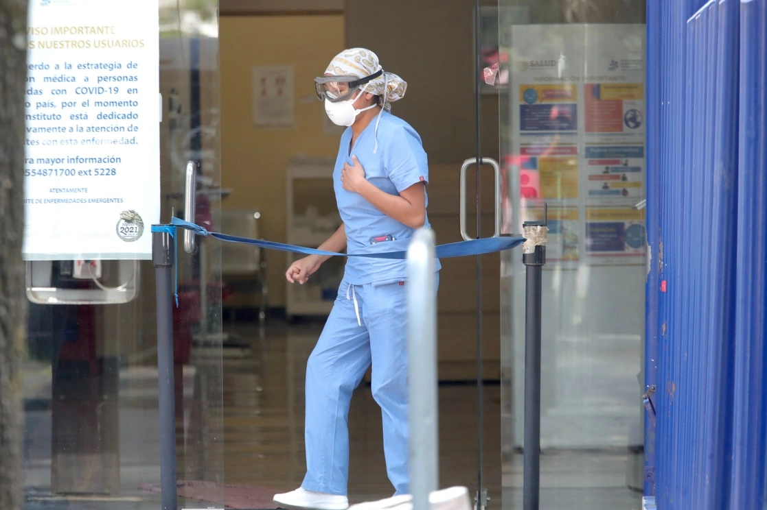Área de urgencias en el hospital del INER en la alcaldía de Tlalpan, CDMX, en septiembre pasado. Foto Luis Castillo 