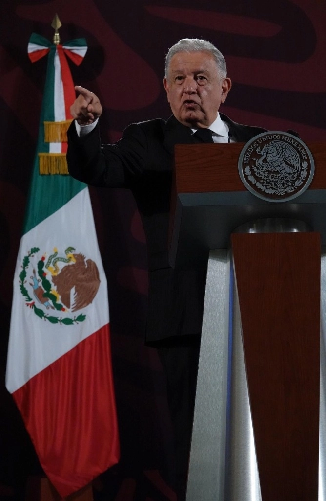 El presidente Andrés Manuel López Obrador durante su conferencia en Palacio Nacional, el 1 de agosto de 2024. Foto Galo Cañas / Cuartoscuro / La Jornada