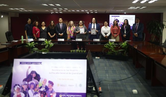 Secretaría de las Mujeres y Fiscalía General de Querétaro. Foto
