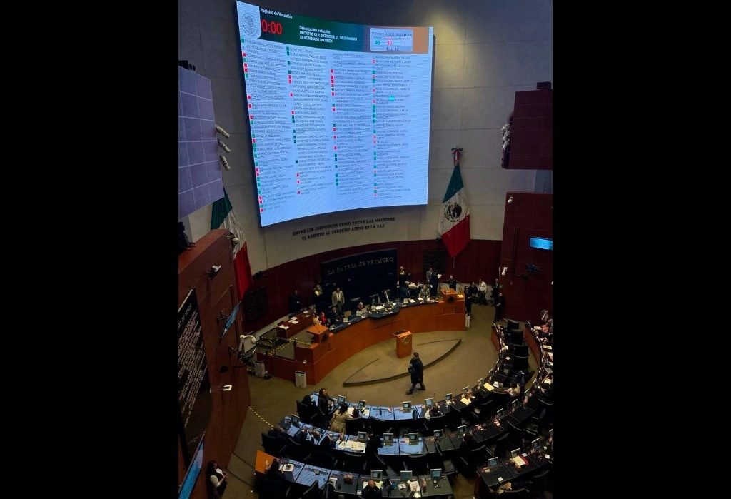 Durante la votación. Foto Yazmín Ortega/ La Jornada