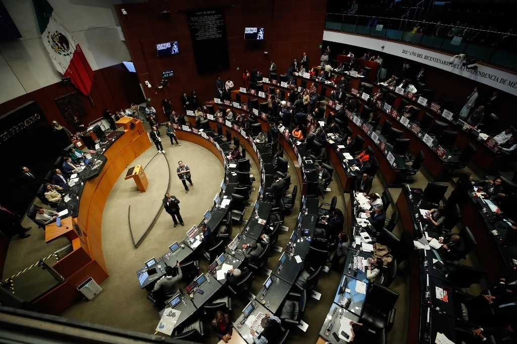 Sala de sesiones del Senado de la República en imagen de archivo. Foto Cristina Rodríguez
