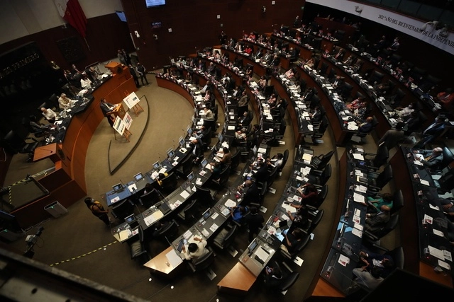 Sala de sesiones del Senado de la República. Foto José Antonio López
