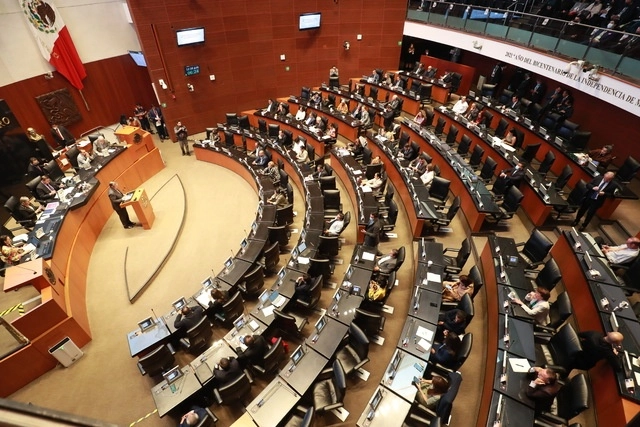Sala de sesiones del Senado de la República. Foto Luis Castillo 