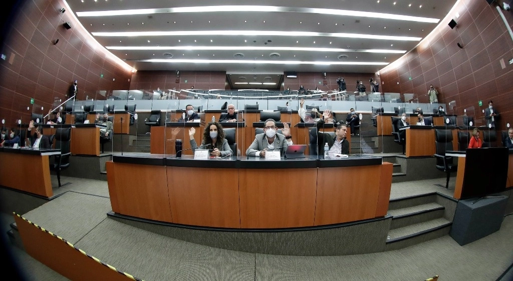 Senadores durante la sesión de este 27 de noviembre de 2020. Foto tomada de la cuenta de Twitter @senadomexicano
