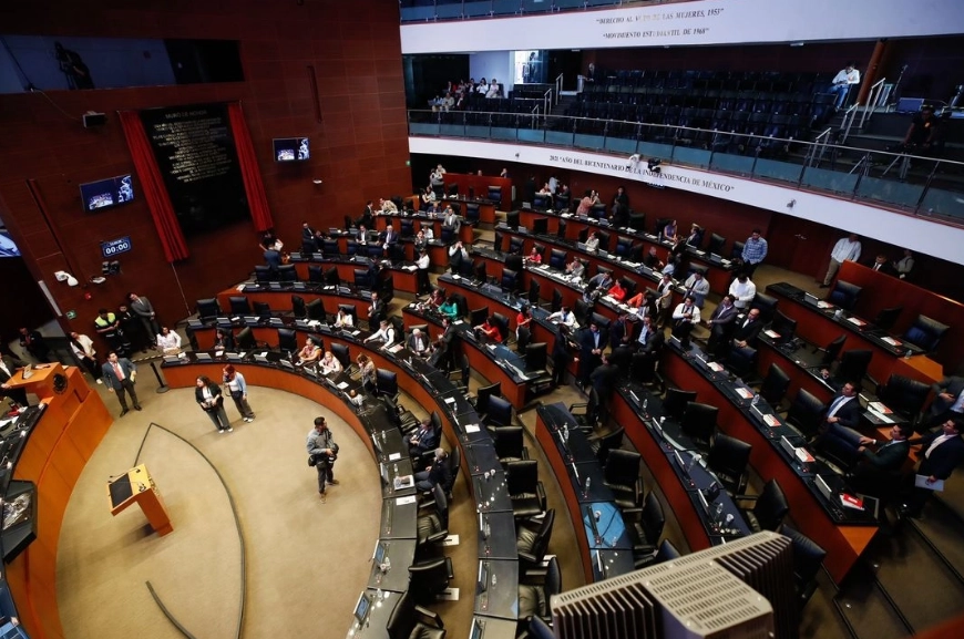 Sala de sesiones del Senado de la República en imagen de archivo.