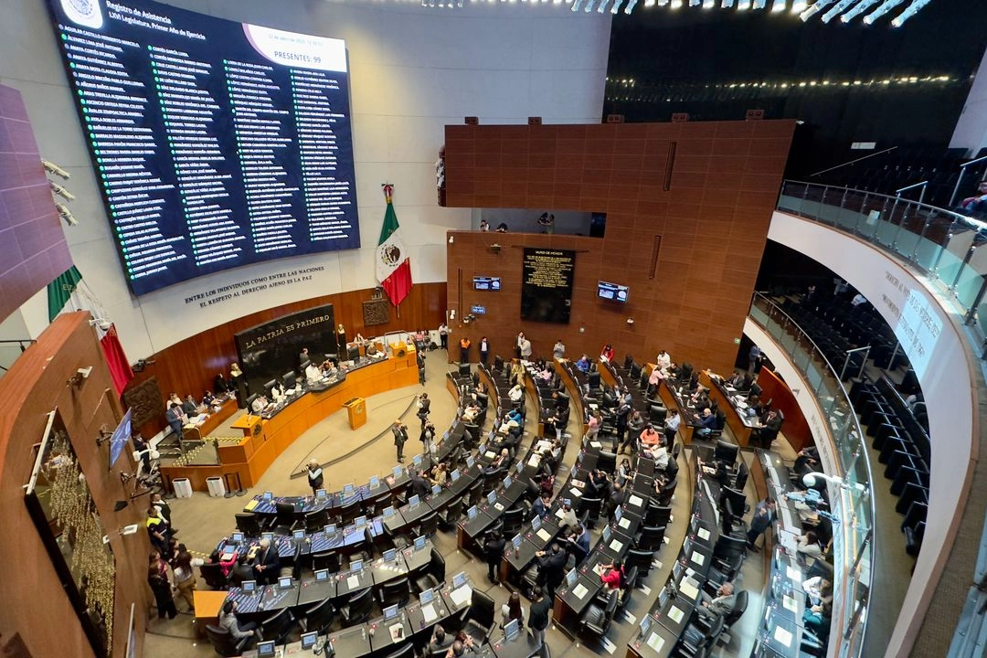 Sala de sesiones del Senado de la República en imagen de archivo. Foto 
