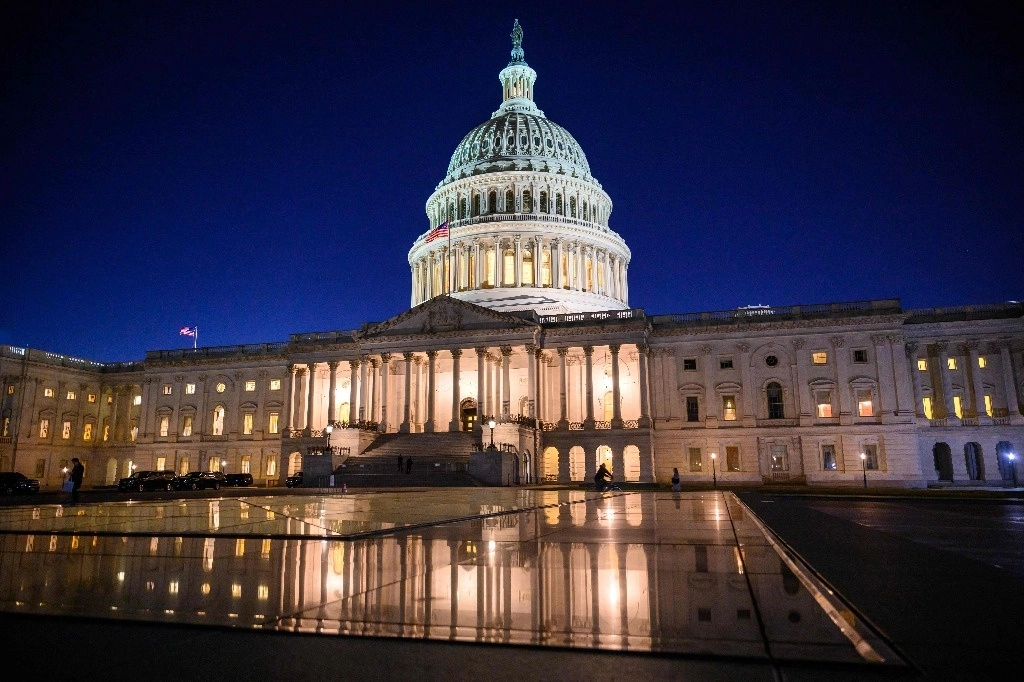 Fachada del Capitolio de Estados Unidos, en imagen de archivo. Foto Afp.
